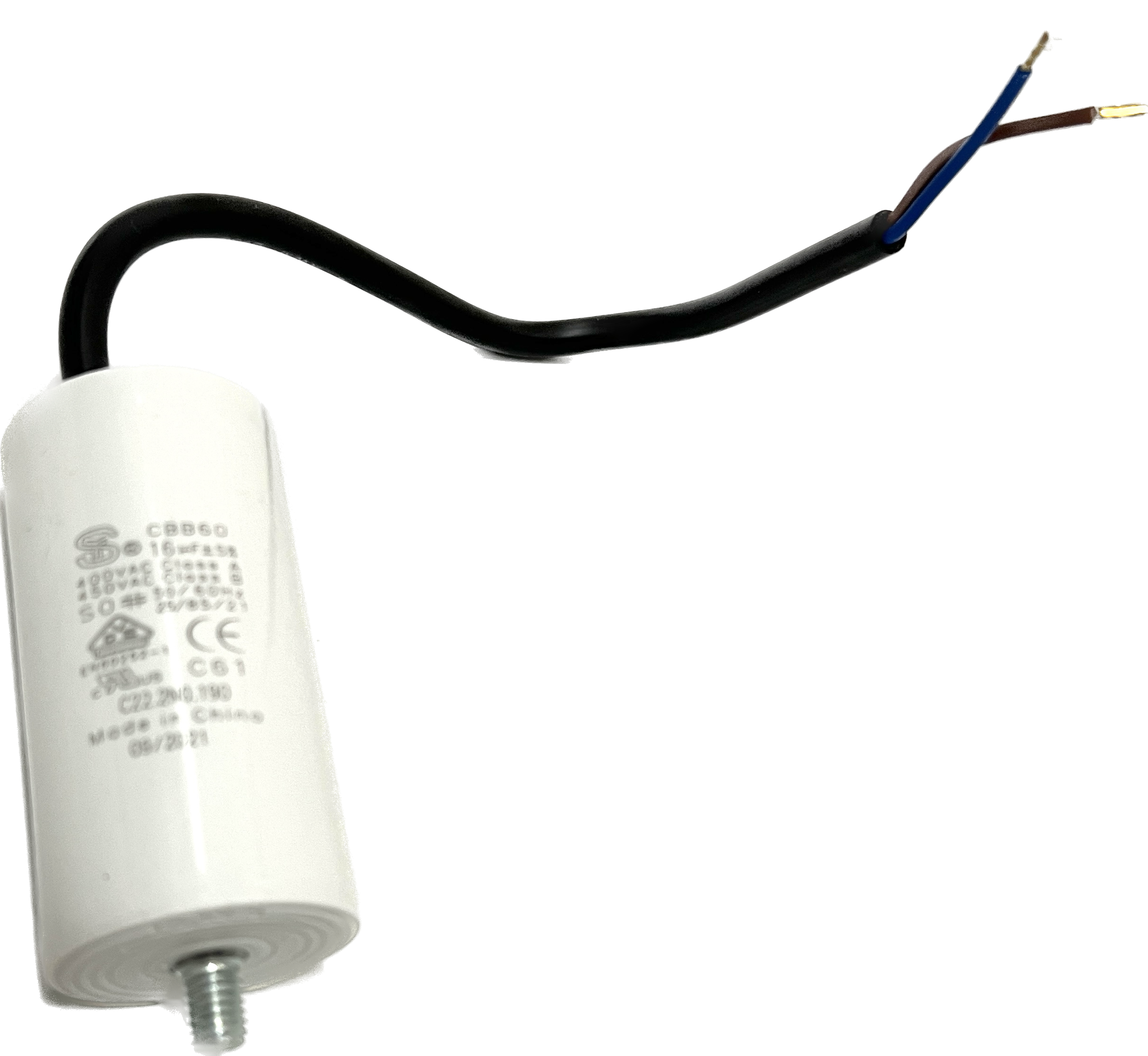 Kondensator 16 µF mit Bolzen